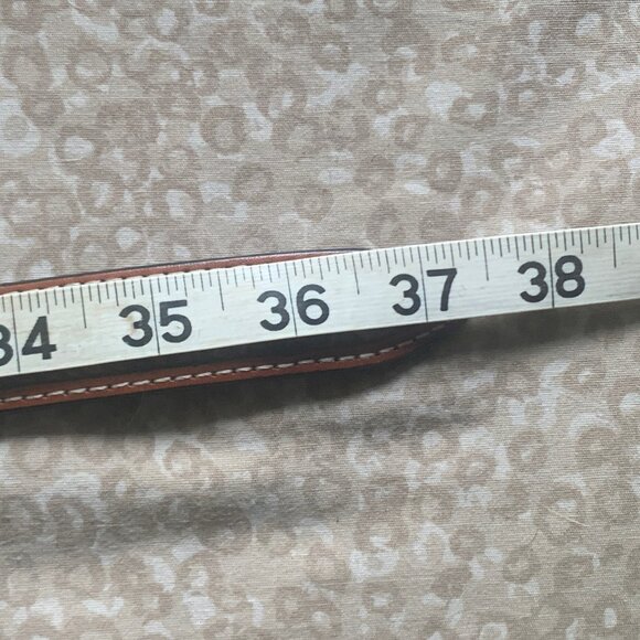 Western Tooled Hair-on Studded Belt 32” - Picture 10 of 11